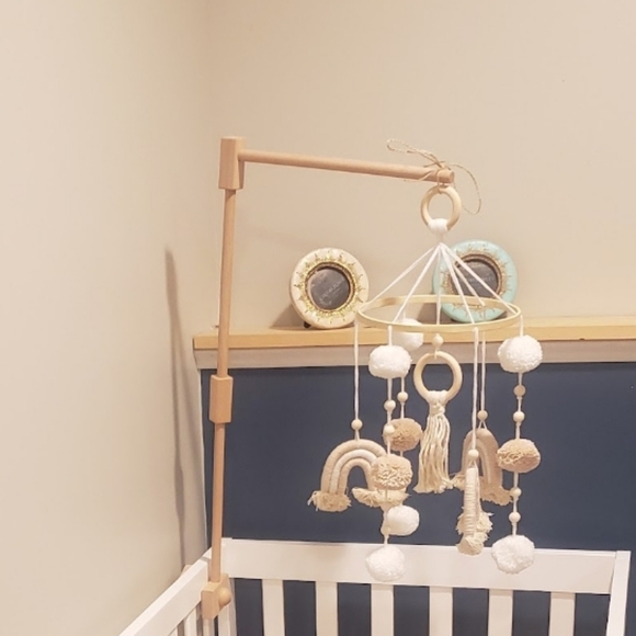 Mobile Stand Natural Wood - Picture 1 of 4